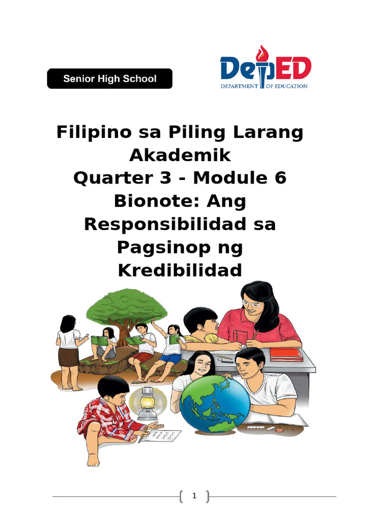 Filipino Sa Piling Larang - Akademik Module 6 | PDF