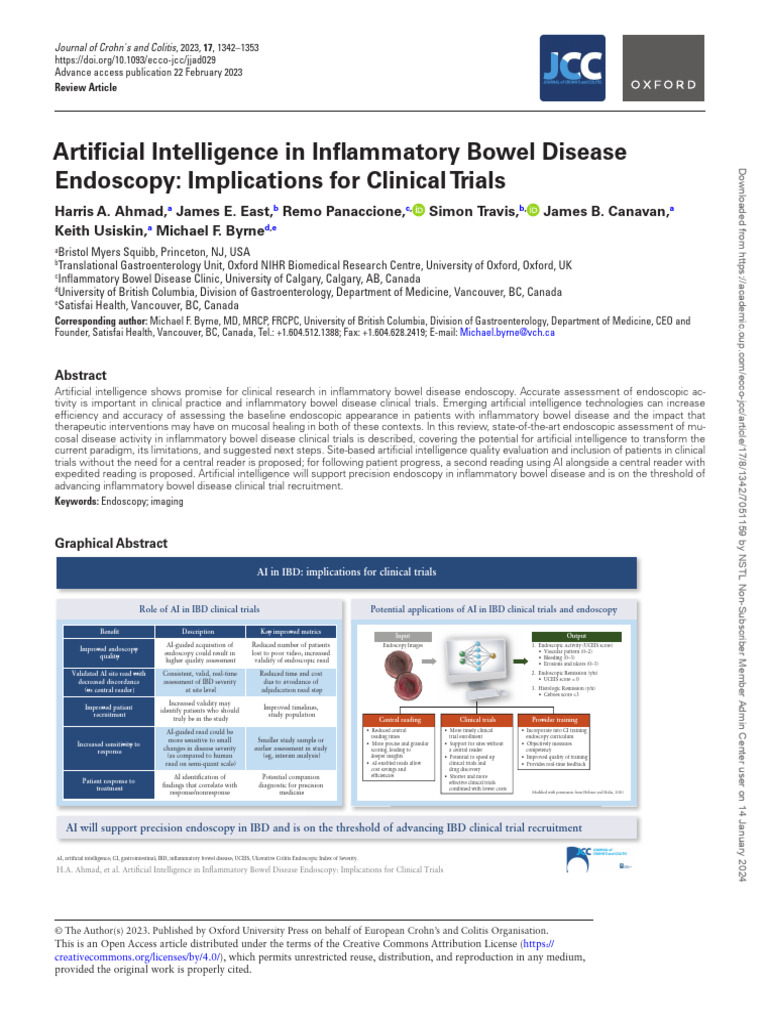 02 - Artificial Intelligence Jjad029 | PDF | Inflammatory Bowel Disease ...