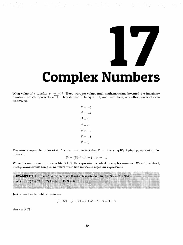 Topic (5) Complex numbers | PDF