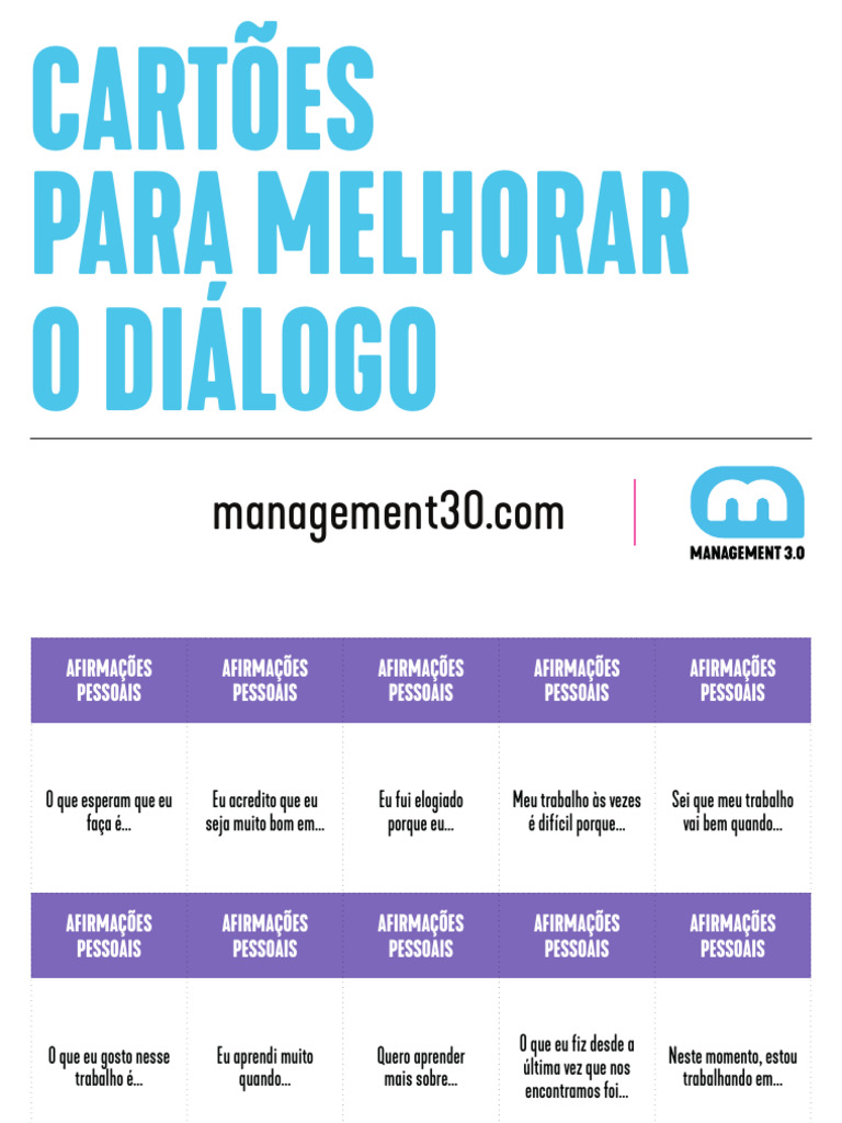 Cartões para Diálogo Eficiente | PDF
