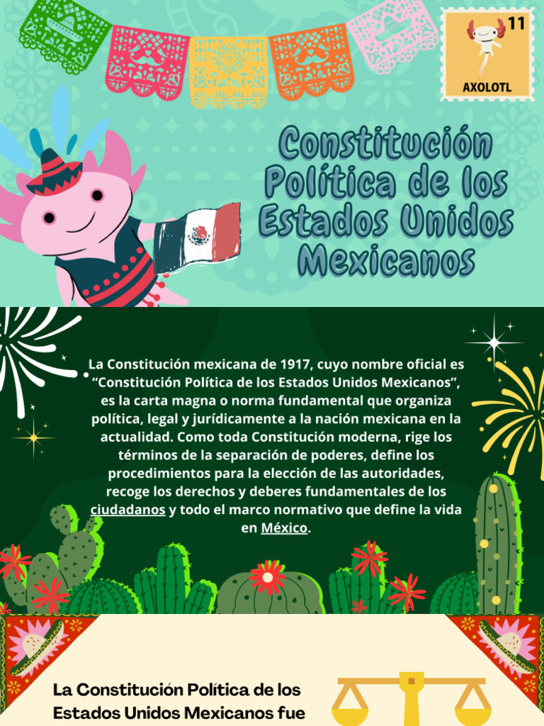 Constitucion Politica de Los Estados Unidos Mexicanos | PDF