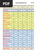 Primary Staff Duty Roster 2025 | PDF