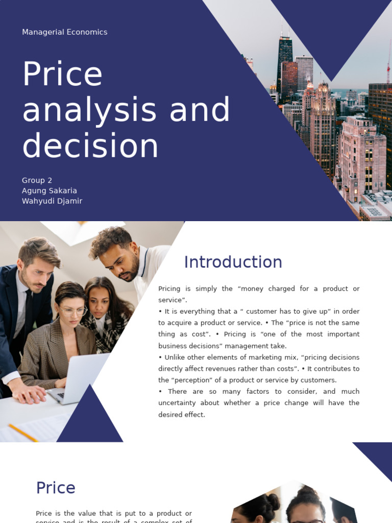 Group 2 (Price Analysis and Decision) | PDF | Pricing | Prices