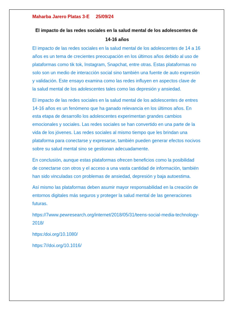 El Impacto de Las Redes Sociales | PDF