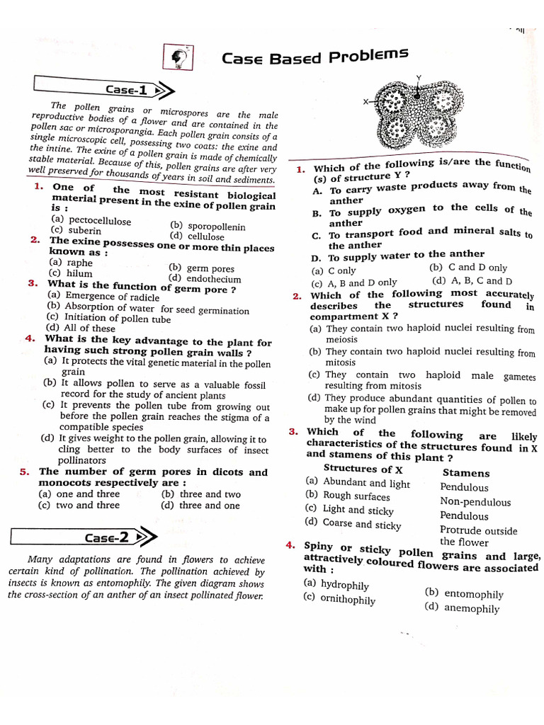 Case Based Problems of Sexual Reproduction of Flowering Plants | PDF