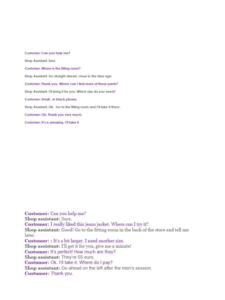 Customer Assistance in Retail Store | PDF