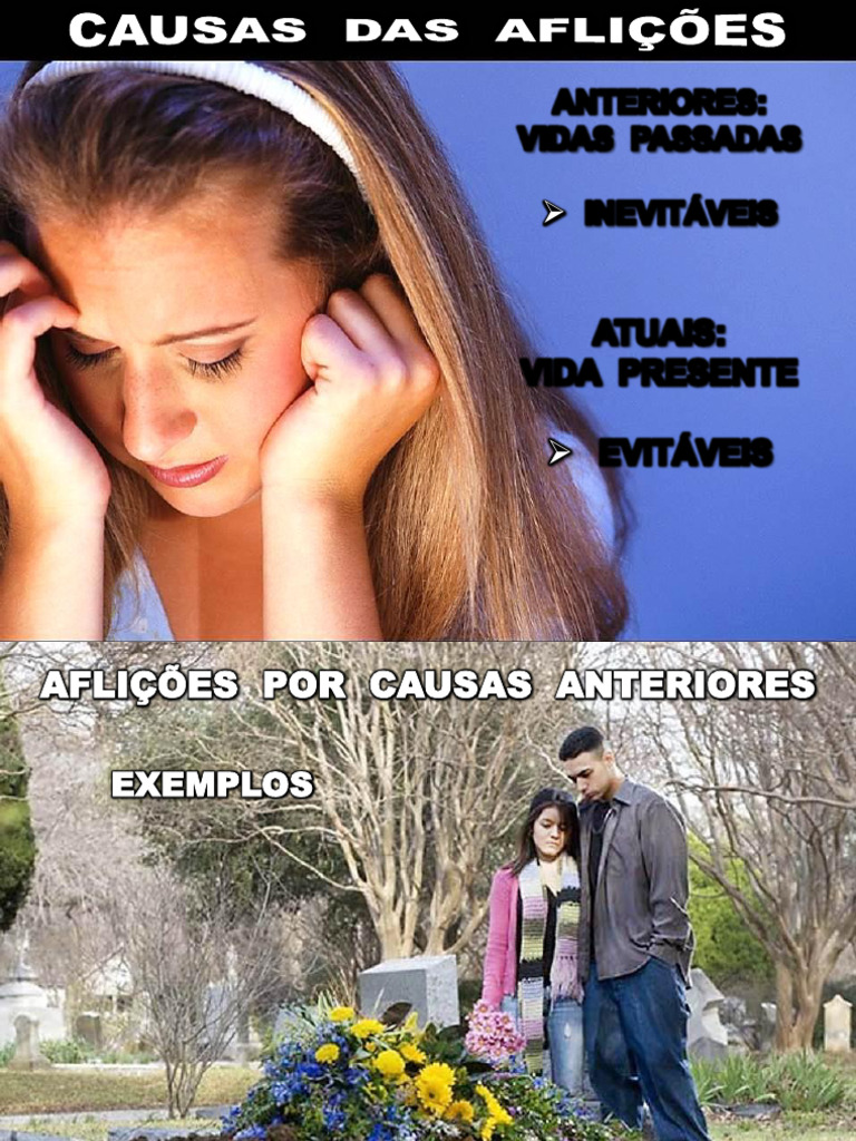 Causas das Aflições no Espiritismo | PDF