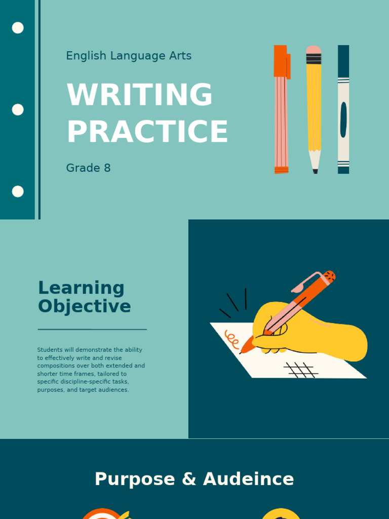 Grade 8 Writing Practice Guide | PDF | Essays | Thesis