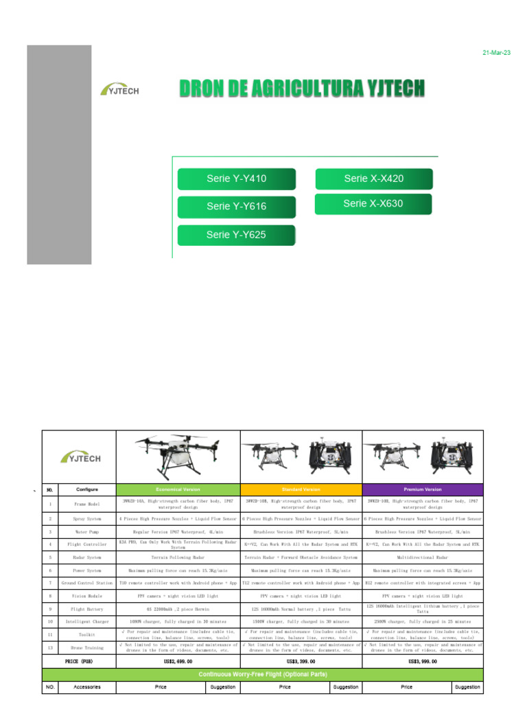 Drone Models and Specifications Overview | PDF | Battery Charger ...