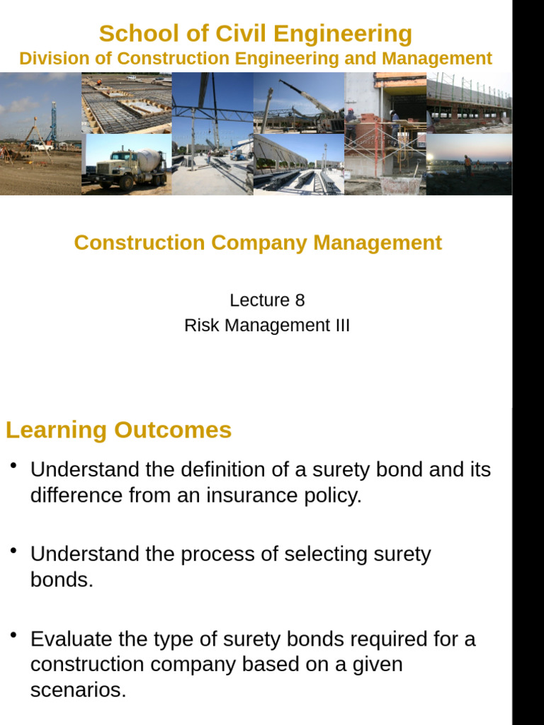 Surety Bonds in Construction Management | PDF | Surety | Insurance