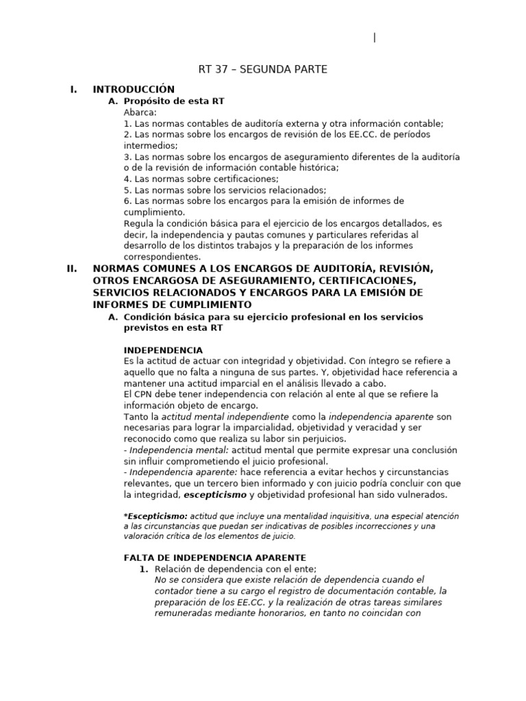 Auditoria II Segun RT | PDF | Auditoría | Contralor