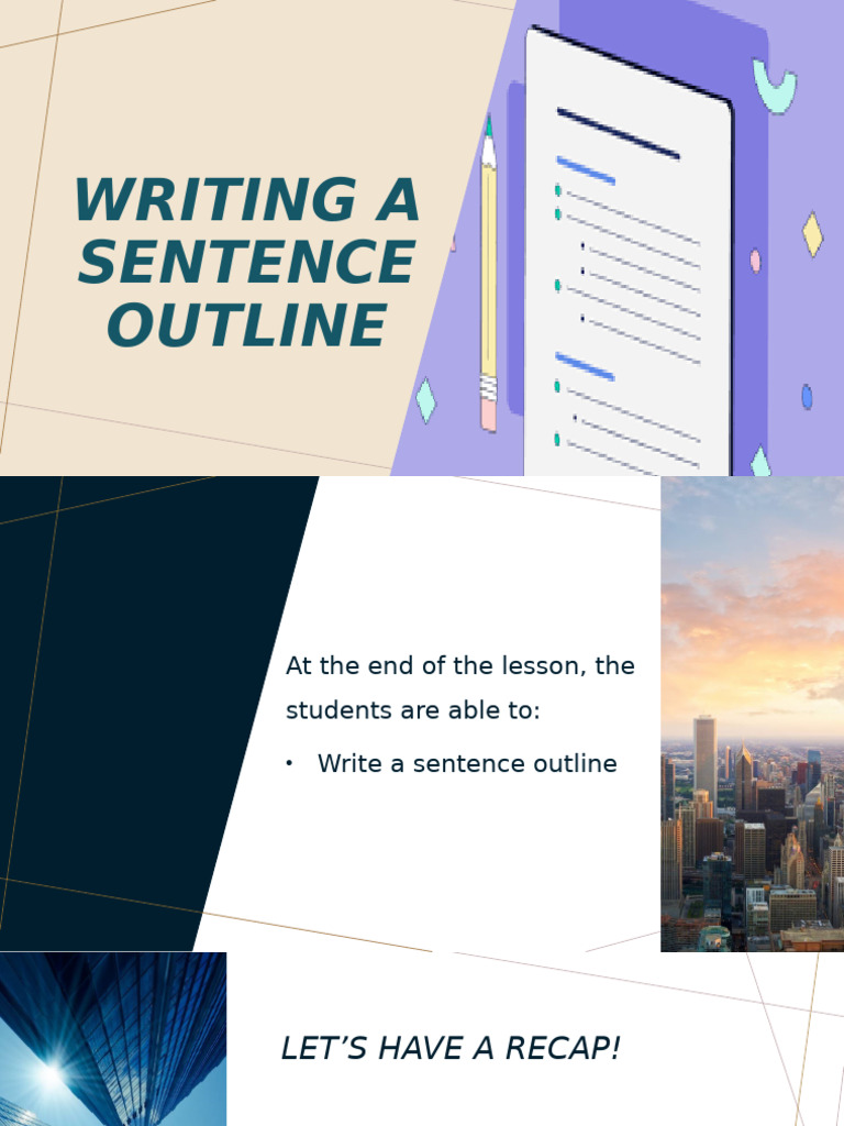 How to Write a Sentence Outline | PDF | Learning | Human Communication