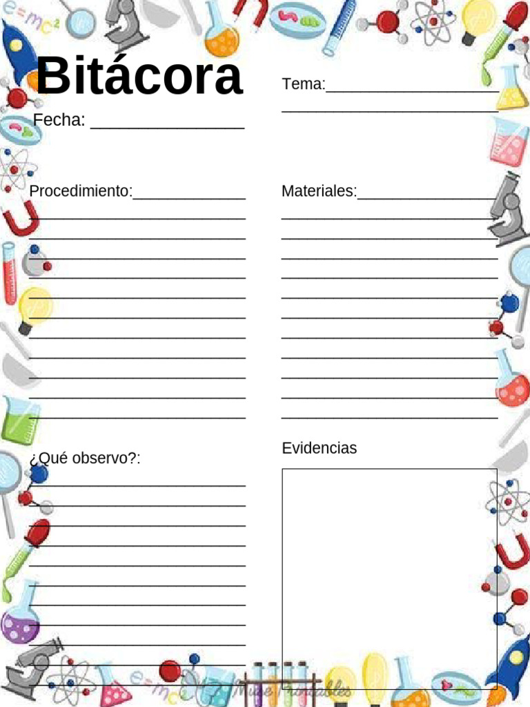 Bitácora de Observaciones y Evidencias | PDF