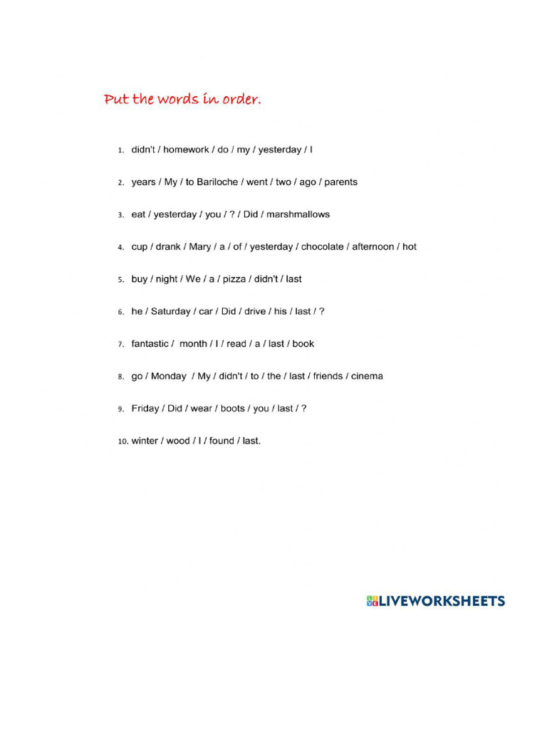 Worksheet 2026850 | PDF