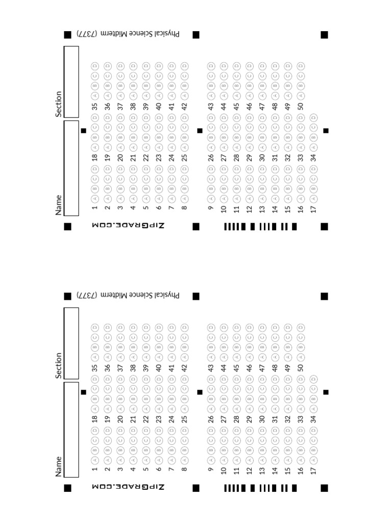 Physical Science Midterm Exam Answers | PDF