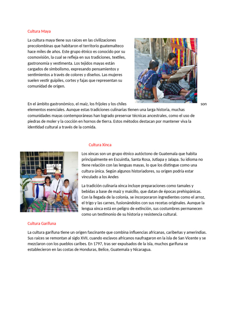 Preservación de la Cultura en Guatemala | PDF | Civilización maya | Maíz