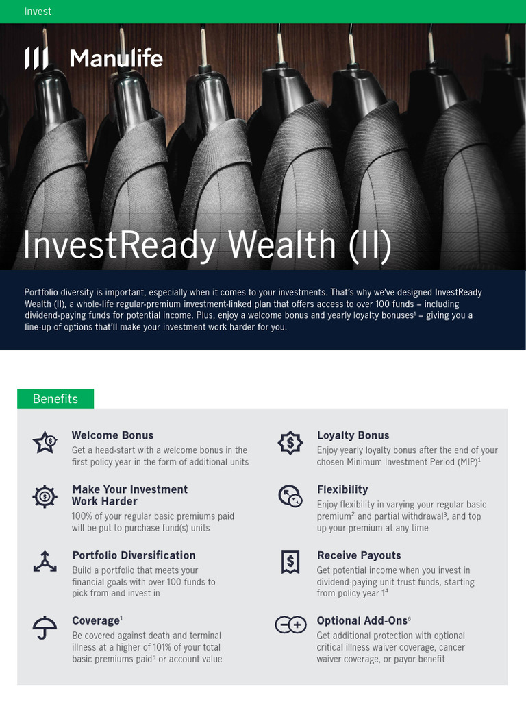 InvestReady Wealth (II) Overview | PDF | Insurance | Dividend