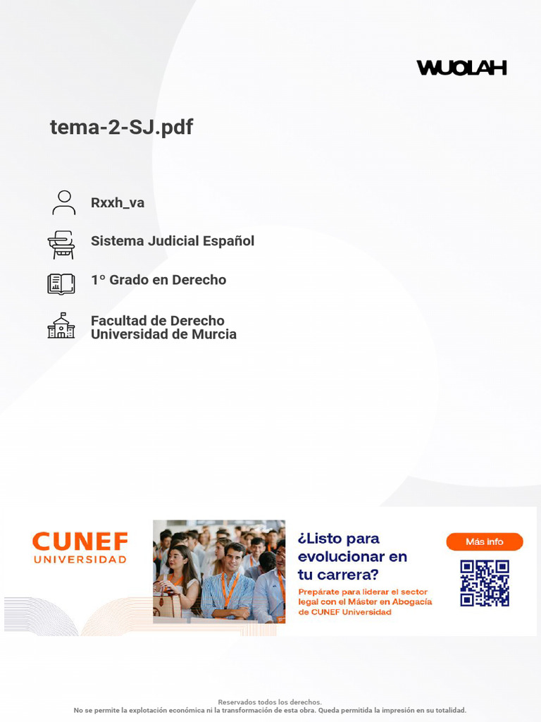 Tema 2 Sistema Judicial | PDF | Judicaturas | Jurisdicción