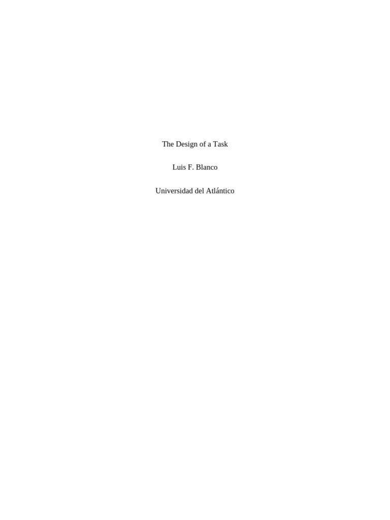 Task Design for Reading Comprehension | PDF | Panama | Learning