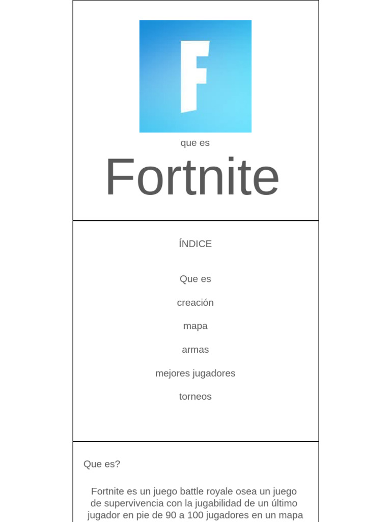 Guía Completa de Fortnite: Juego y Torneos | PDF