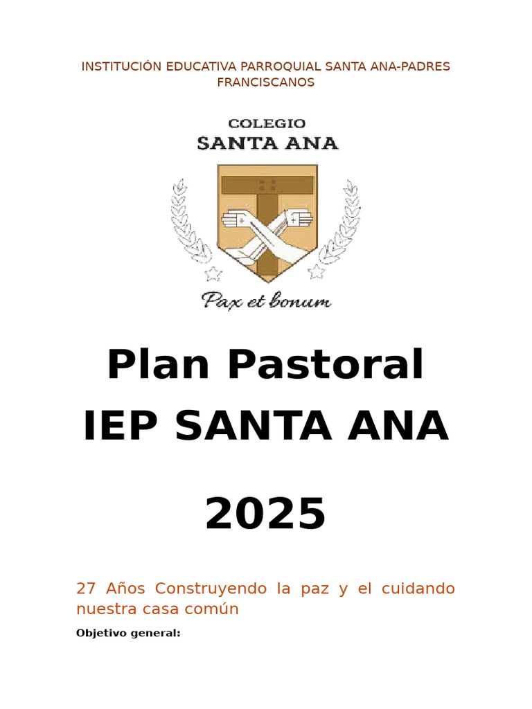 Guía Mensual Plan Pastoral 2025 | PDF | Oración | Año litúrgico