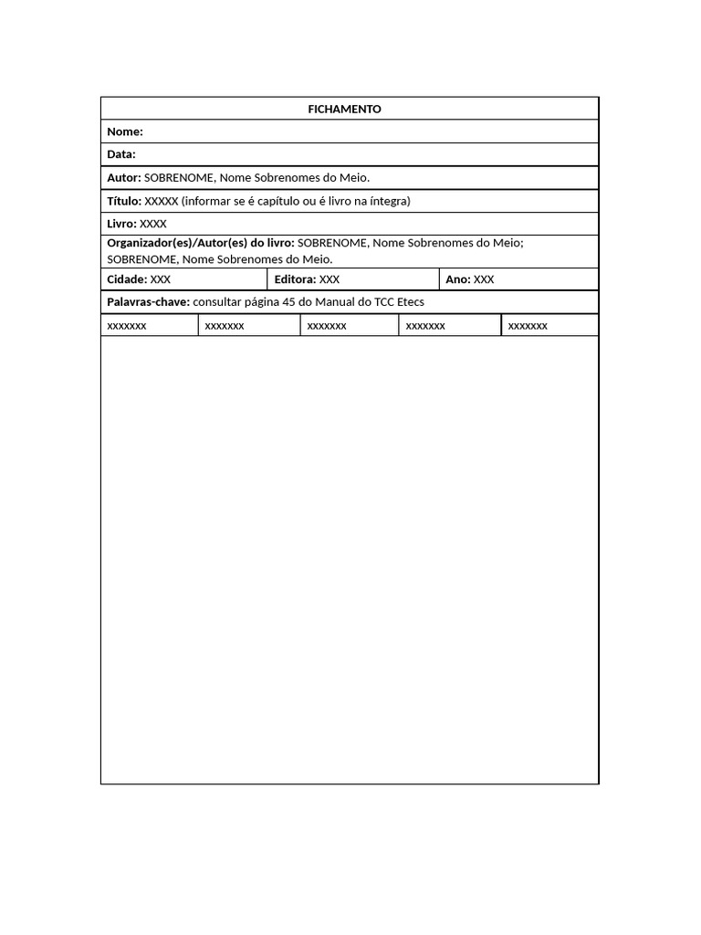 Fichamento ABNT: Guia Prático Completo | PDF