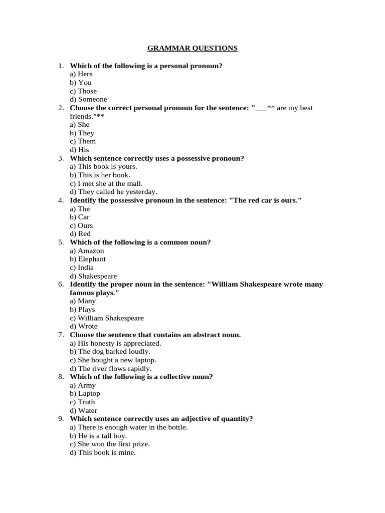 NEWEST GRAMMAR QUESTIONS visual data 4