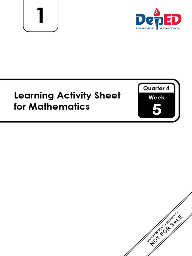 LAS Math 1 Q4 Week 5 v.3 For Sign-Off | PDF | Copyright | Intellectual ...