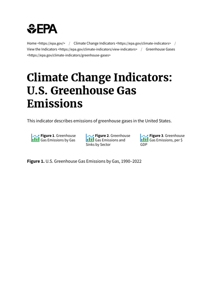 Climate Change Indicators - U.S. Greenhouse Gas Emissions - US EPA ...