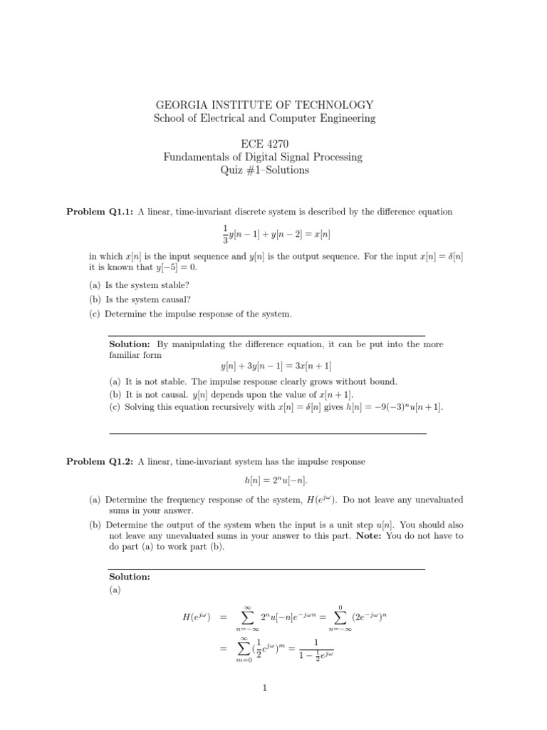 Q1 Soln | PDF