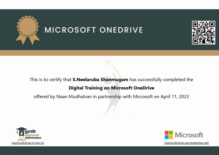 Microsoft OneDrive Training Certification | PDF
