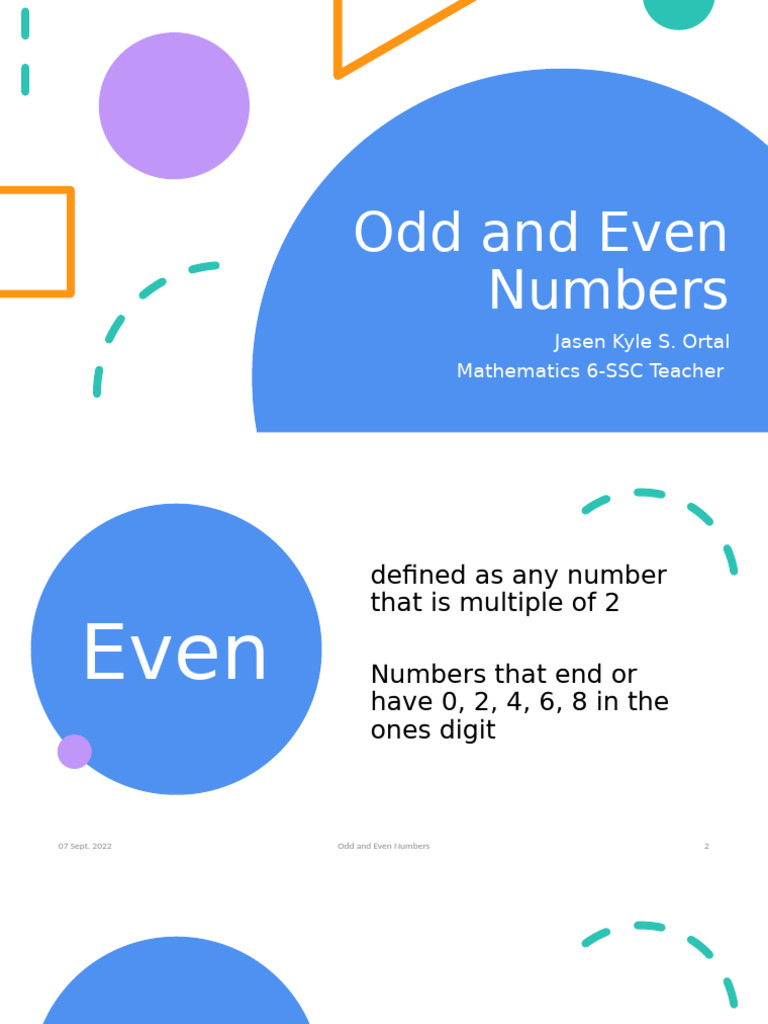 Odd and Even Numbers Explained | PDF | Microsoft Power Point | Software
