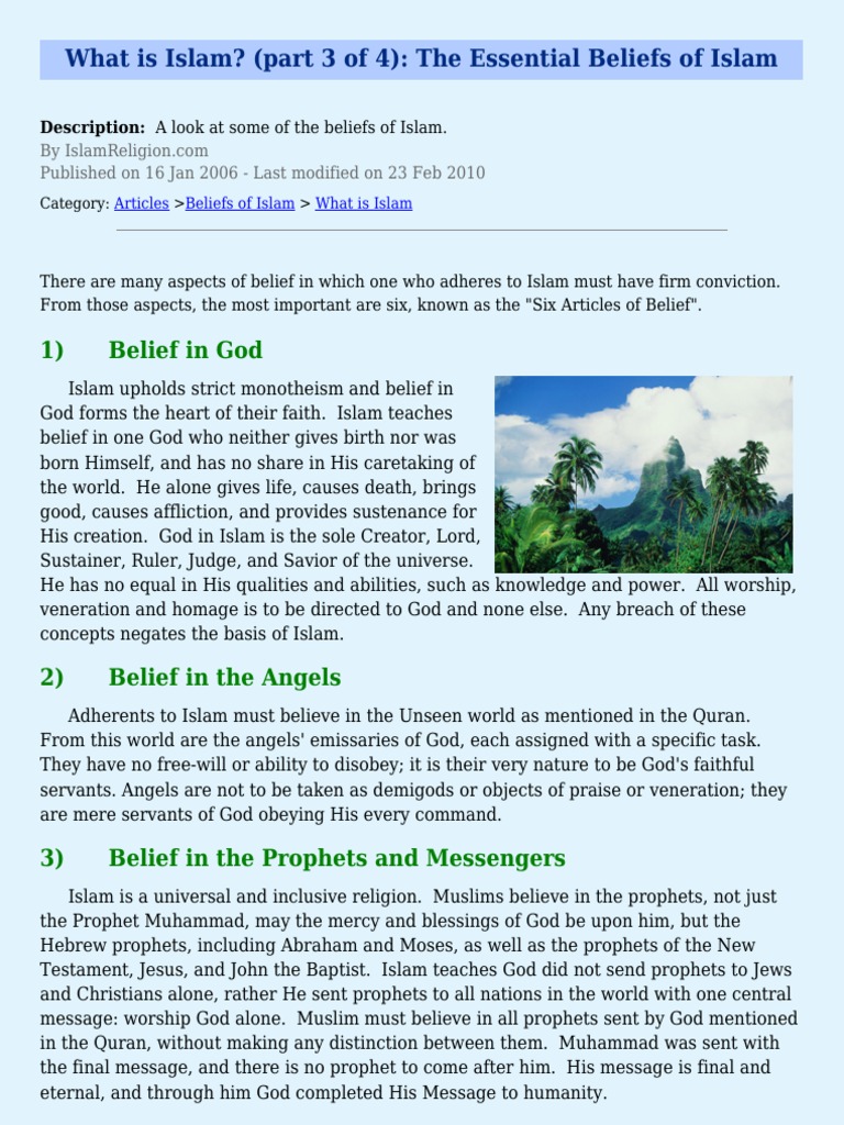 What Is Islam Part 3 Of 4 4 En Pdf Revelation Muhammad
