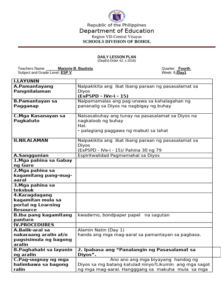 LP Esp Q4W6 | PDF