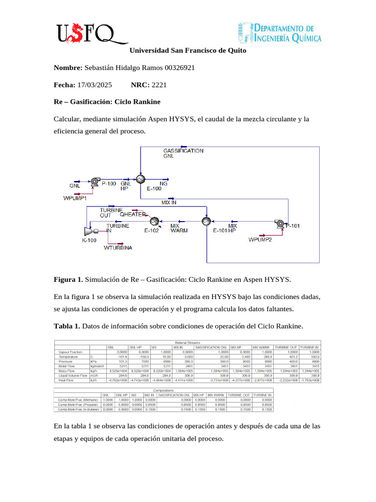 ReGasificación Ciclo Rankine | PDF