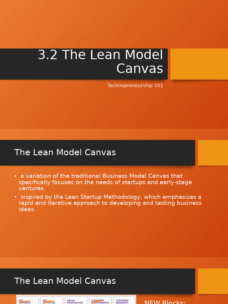 Key Metrics in Lean Model Canvas | PDF