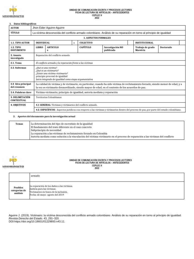 Ficha 3 | PDF | Justicia | Crimen y violencia