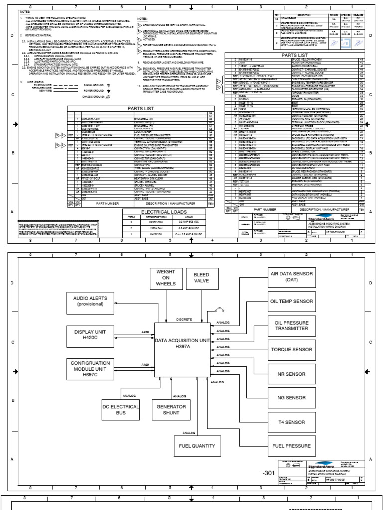 AS350 Engine Indicating Wiring Diagram | PDF | Electrical Connector ...