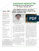 Quezonian Newsletter September 2011