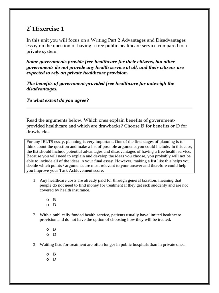 Advs & Disadvs of Public Health Care System | PDF | Health Care | Hospital