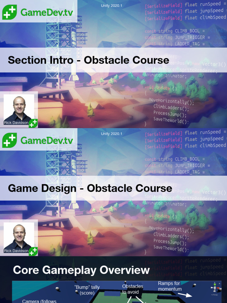 Building a 3D Obstacle Course in Unity | PDF | Parameter (Computer ...