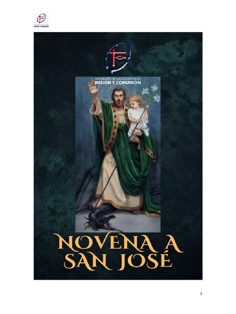 Novena a San José 2025: Oraciones y Devoción | PDF | María, madre de ...