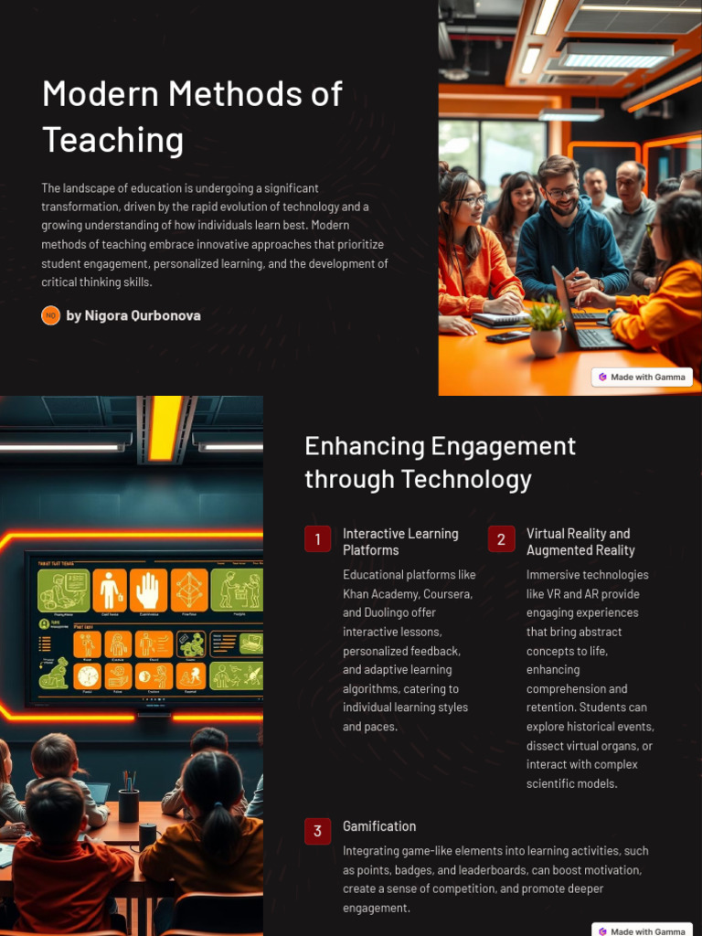 Modern Methods of Teaching | PDF | Critical Thinking | Learning