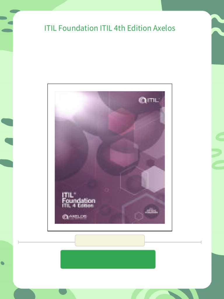 ITIL Foundation ITIL 4th Edition Axelos - Download the ebook
