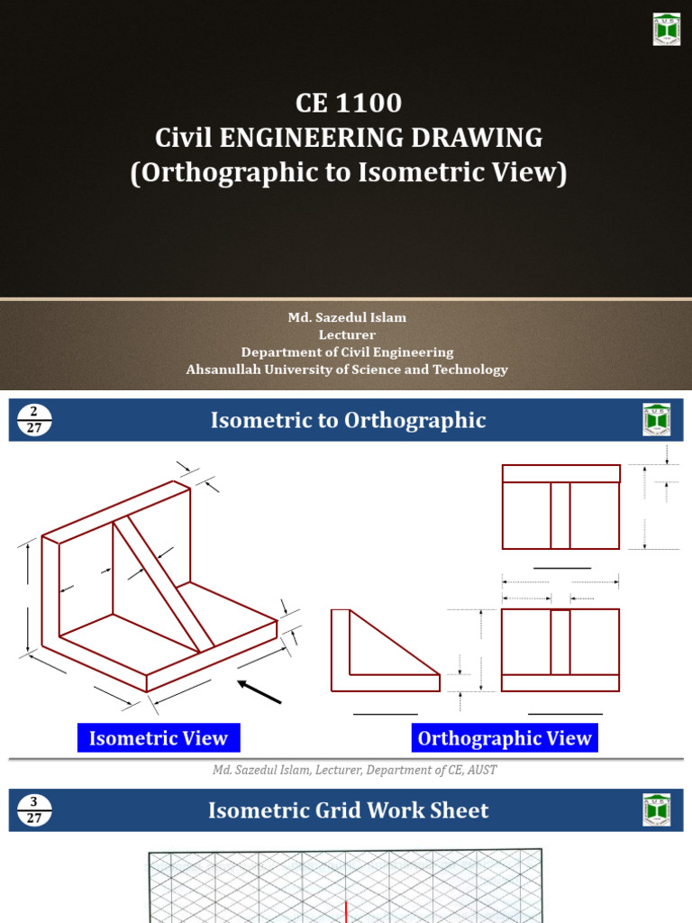 Orthographic to Isometric Drawing Guide | PDF | 3 D Computer Graphics ...