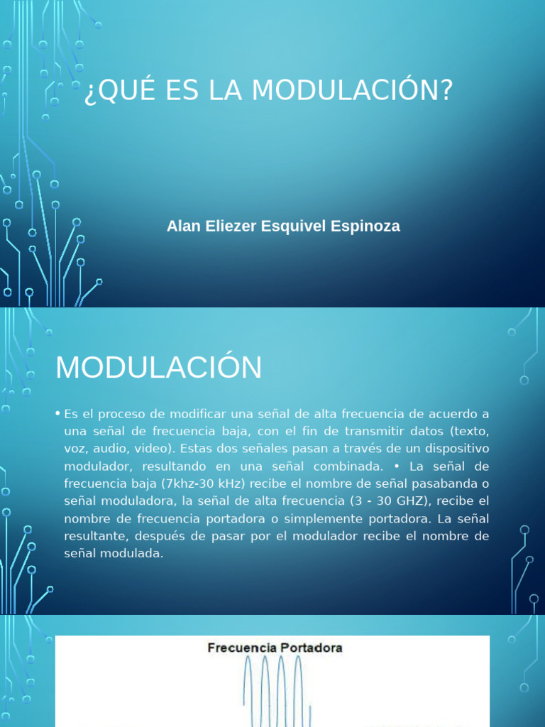 Definición de Modulación en Telecomunicaciones | PDF | Modulación ...