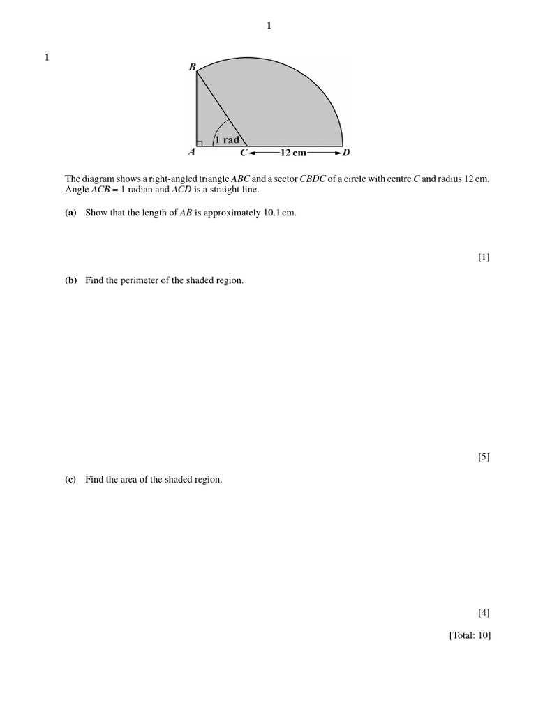 Worksheet Amath Chapter 7 | PDF | Circle | Area