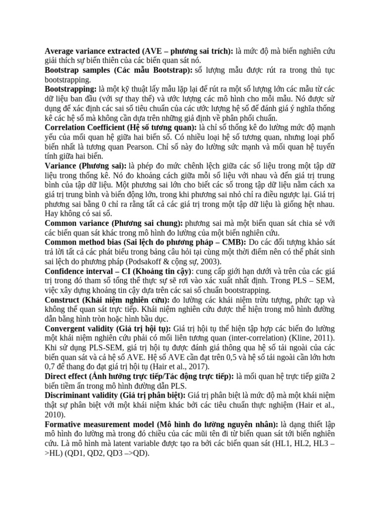 Average Variance Extracted | PDF
