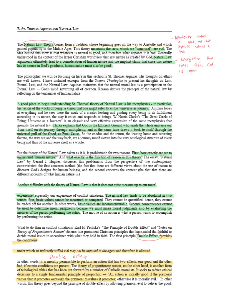 18-St. Thomas Aquinas and Natural Law | PDF | Natural Law | Thomas Aquinas
