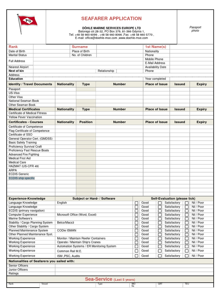 DMSE Application PDF EN | PDF | Shipping | Water Transport